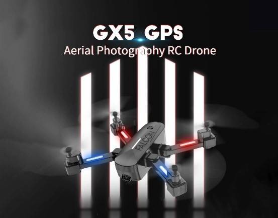 کوادکوپتر مدل RC GX5 یا هواپیمای بدون سرنشین همراه با سیستم موقعیت‌یابی GPS برای عکس‌برداری هوایی