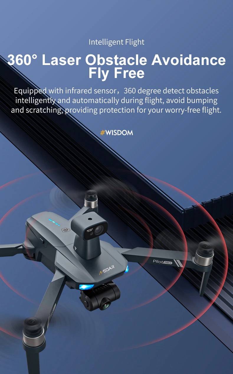 با سیستم اجتناب از موانع به‌صورت آزادانه پرواز کنید