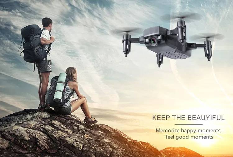 کوادکوپتر M9 mini مخصوص عکس‌برداری و فیلم‌برداری هوایی با کیفیت بالا و بدنه‌ای کاملاً تاشو و قابل‌حمل و قابلیت تعیین مسیر پرواز