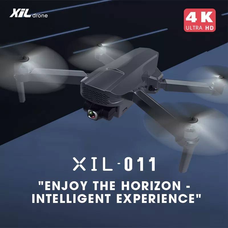 کوادکوپتر XIL O11 PRO همراه با گیمبال ثابت‌کننده تصویر با دوربین 4K و سیستم موقعیت‌یابی جریان نوری و ماهواره‌ای GPS