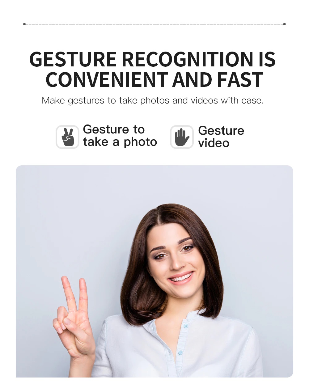 فقط با اشاره دست، عکس و فیلم بگیرید