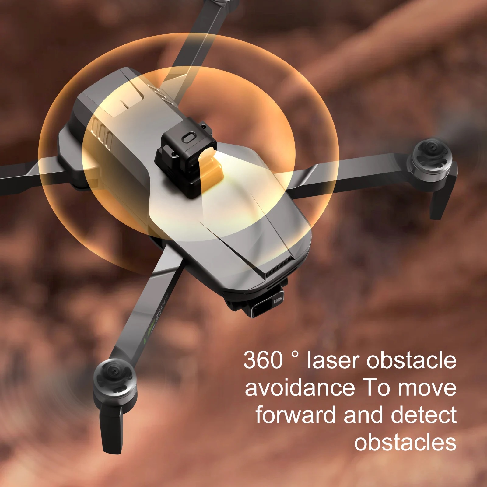 کوادکوپتر S155 مجهز به سنسور عدم برخورد لیزری 360 درجه 